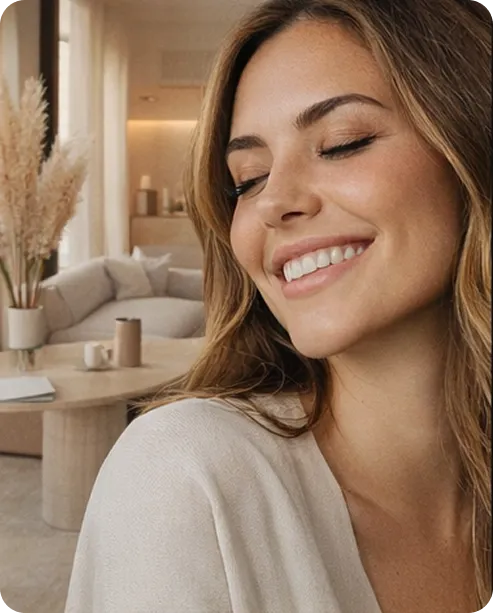 Paciente sonriendo tras un tratamiento estético en Dentiplanet